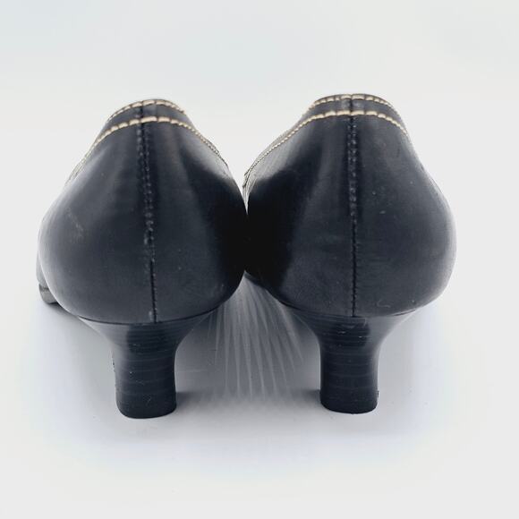 Aerosol Whats What Pump Leather Womens Size 5.5 1.5" Heel - Picture 4 of 10